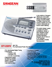 Sangean DT-220V Brochure