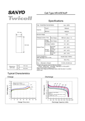 Sanyo Twicell HR-4/5FAUP Specifications