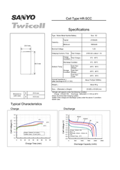 Sanyo Twicell HR-SCC Specifications