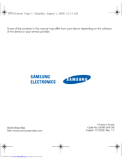 Samsung GT-B7610 User Manual