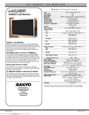 Sanyo CE42LM5R Specifications
