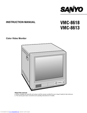 Sanyo VMC-8618 Instruction Manual