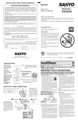 Sanyo DS24205 Owner's Manual