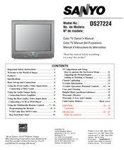 Sanyo DS27224 Owner's Manual