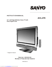 Sanyo AVL-279 Instruction Manual
