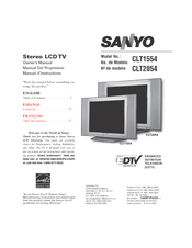 Sanyo CLT2054 Owner's Manual