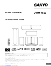Sanyo DWM-4500 Instruction Manual