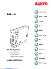 Sanyo PJ-Net Organizer Plus POA-LN02 Owner's Manual