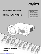 Sanyo PLC-WXE46 Owner's Manual