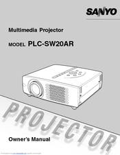Sanyo PLC-SW20AR Owner's Manual