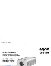 Sanyo VCC-6974 Instruction Manual