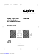 Sanyo DTA-1800 Instruction Manual
