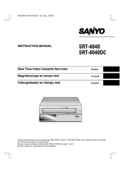Sanyo SRT-4040 Instruction Manual