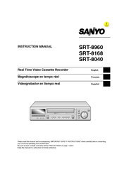 Sanyo SRT-8168 Instruction Manual