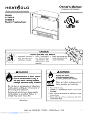 Heat & Glo CF260E-B Owner's Manual