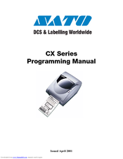 SATO CX Series Programming Manual