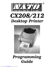 SATO CX208 Programming Manual