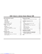 Saturn 2005 L-Series Owner's Manual