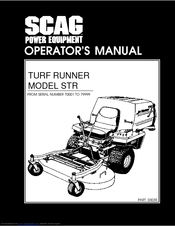 Scag Power Equipment STR Operator's Manual