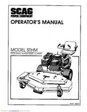 Scag Power Equipment STHM 59999 Operator's Manual
