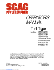 Scag Power Equipment Turf Tiger SMT-61V Operator's Manual