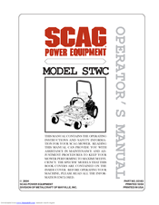 Scag Power Equipment STWC61A-27CV Operator's Manual