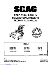Scag Power Equipment SWZ-14KA Technical Manual