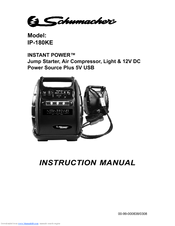 Schumacher INSTANT POWER IP-180KE Instruction Manual