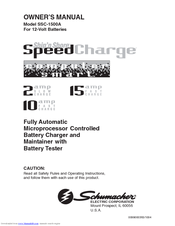 Schumacher SSC-1500A SpeedCharge Owner's Manual