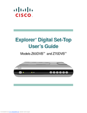 Cisco Explorer Z70DVBTM User Manual