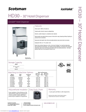 Scotsman iceValet HD30B-1H Specifications