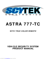 Scytek Electronic ASTRA 777-TC Product Manual