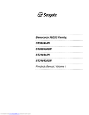 Seagate Barracuda ST336938LW Product Manual