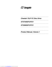 Seagate Cheetah ST336605FC/FCV Product Manual