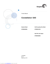 Seagate ST9500430SS - Constellation 7200 500 GB Hard Drive Product Manual