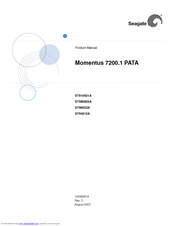 Seagate Momentus 7200.1 PATA ST980825A Product Manual