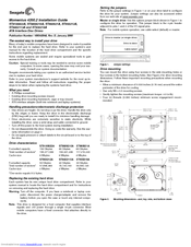 Seagate Momentus ST950212A Installation Manual
