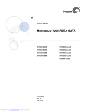 Seagate Momentus 7200 FDE.1 SATA Product Manual