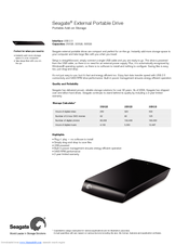 Seagate External Hard Drive Specifications