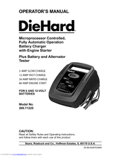 DieHard 200.71225 Operator's Manual