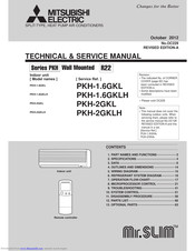 Mitsubishi PKH-2GKLH Technical & Service Manual