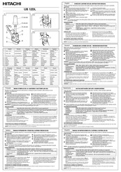 Hitachi UB 12DL Instruction Manual