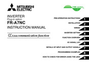 Mitsubishi FR-A7NC Instruction Manual