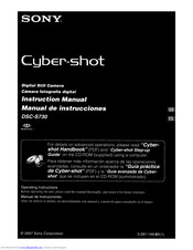 Sony DSC S730 - Cyber-shot Digital Camera Instruction Manual