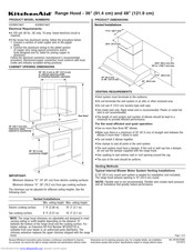 Kitchenaid KXW9736Y Installation Instructions