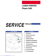 Xerox Phaser 3450 Service Manual