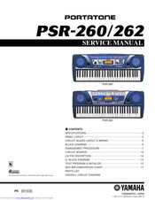 Yamaha PortaTone PSR-260 Service Manual