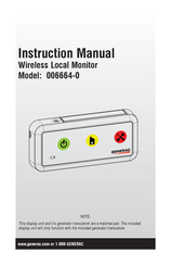 Generac Power Systems 006664-0 Instruction Manual