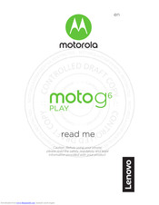 Motorola MOTO G6 PLAY Read Me