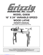 Grizzly G0838 Owner's Manual
